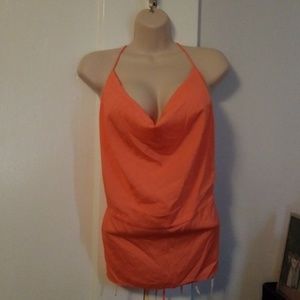 Last April Coral and White Lightweight Top New NWT
